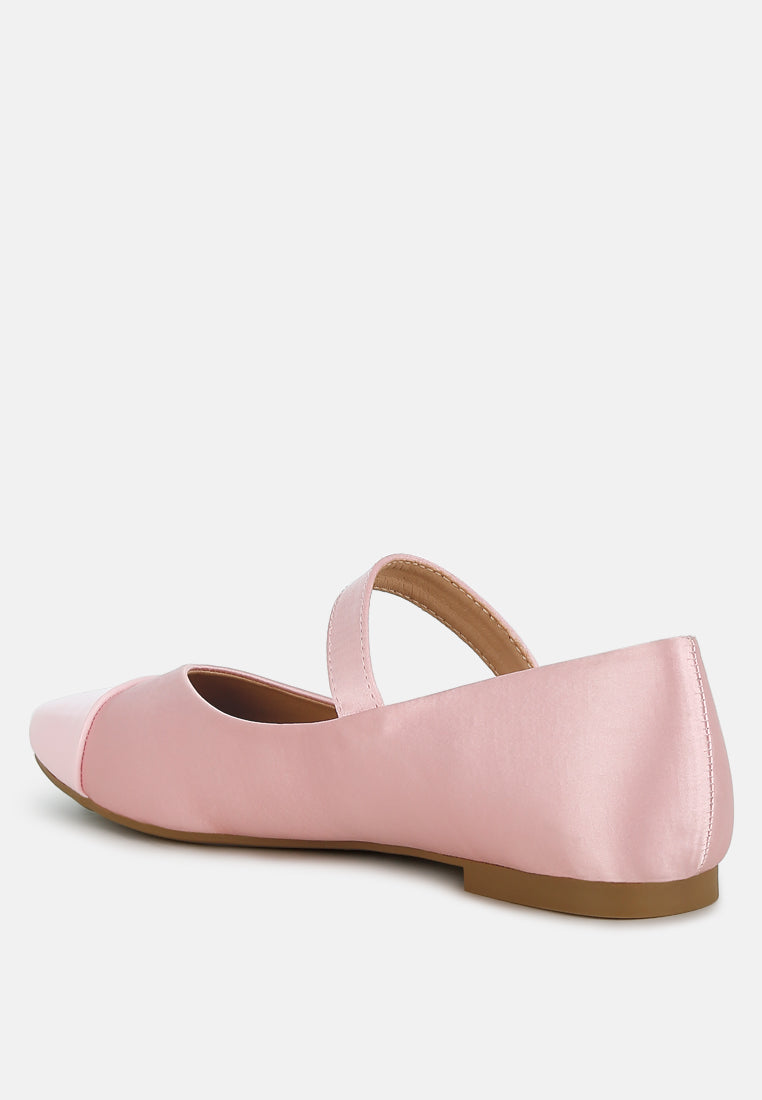 Albi Patent Toe Cap Satin Mary Jane by London Rag