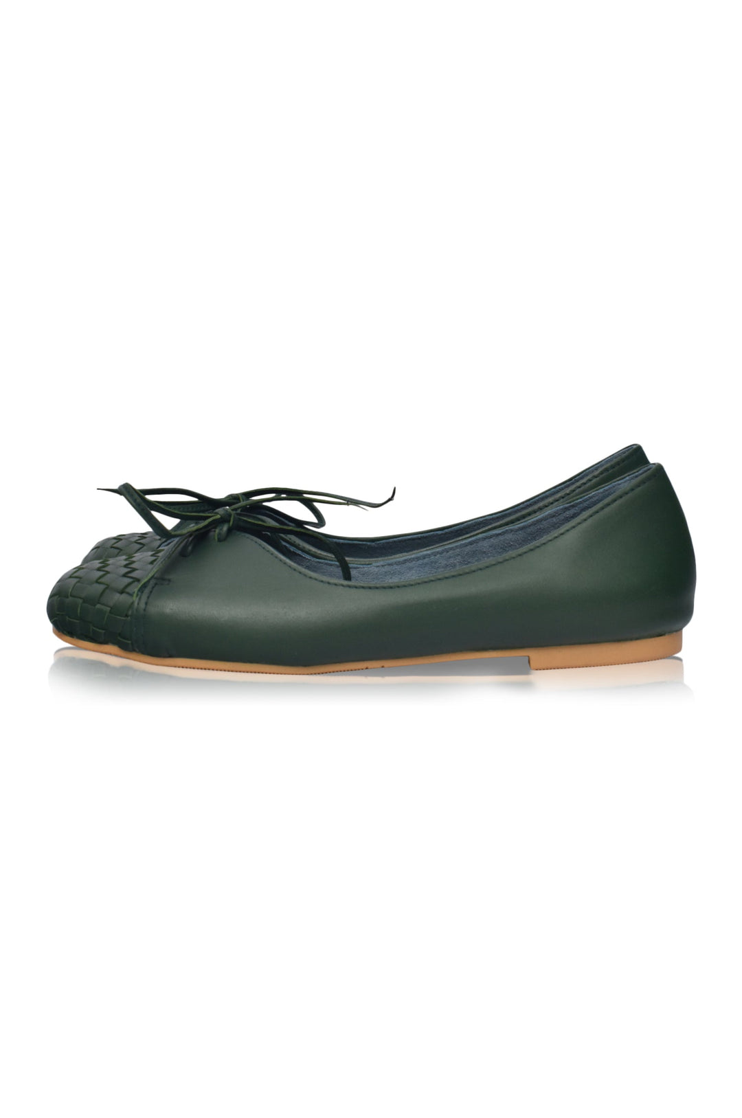 Alexandra Woven Leather Flats by Bali Lane