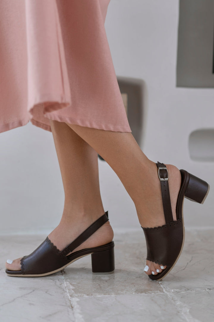 Amber Low Heel Sandals by Bali Lane