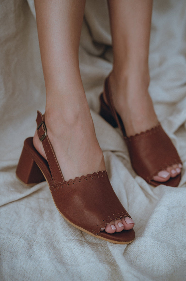 Amber Low Heel Sandals by Bali Lane