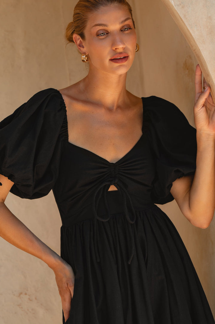 Atrani Puff Sleeve Dress by Bali Lane