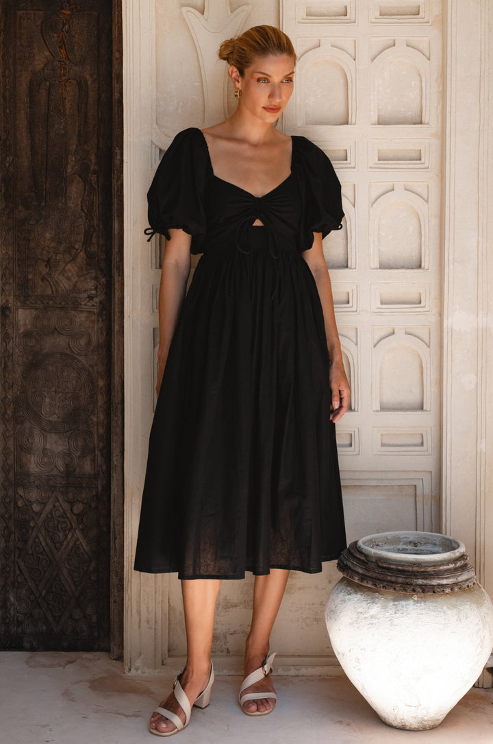 Atrani Puff Sleeve Dress by Bali Lane