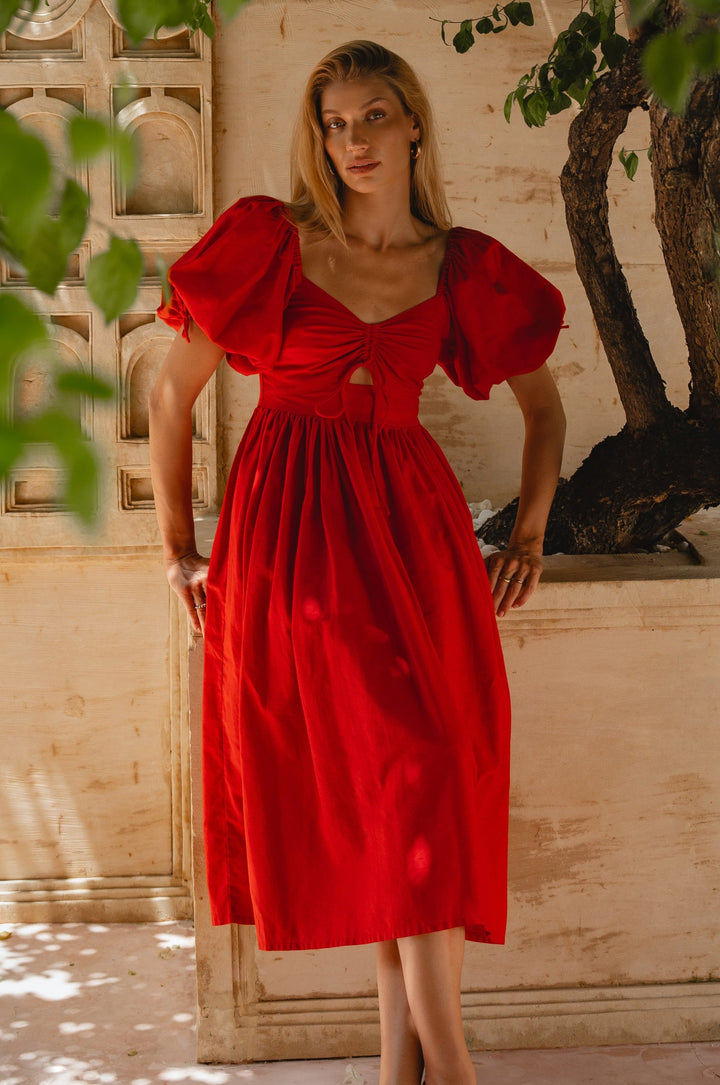 Atrani Puff Sleeve Dress by Bali Lane