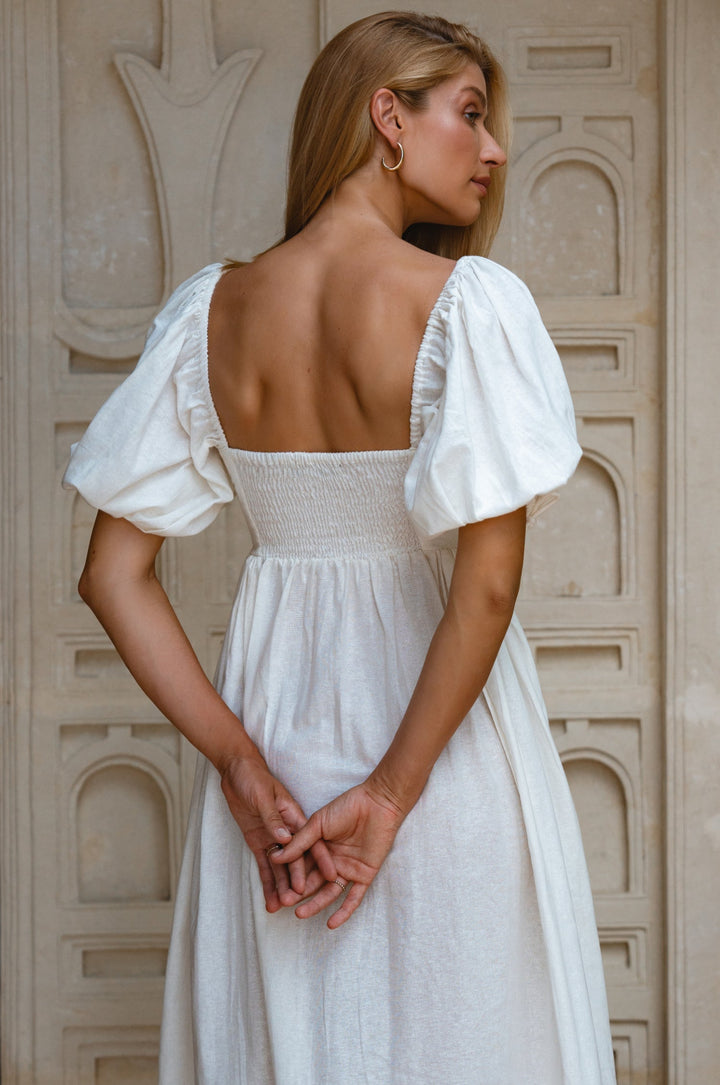 Atrani Puff Sleeve Dress by Bali Lane