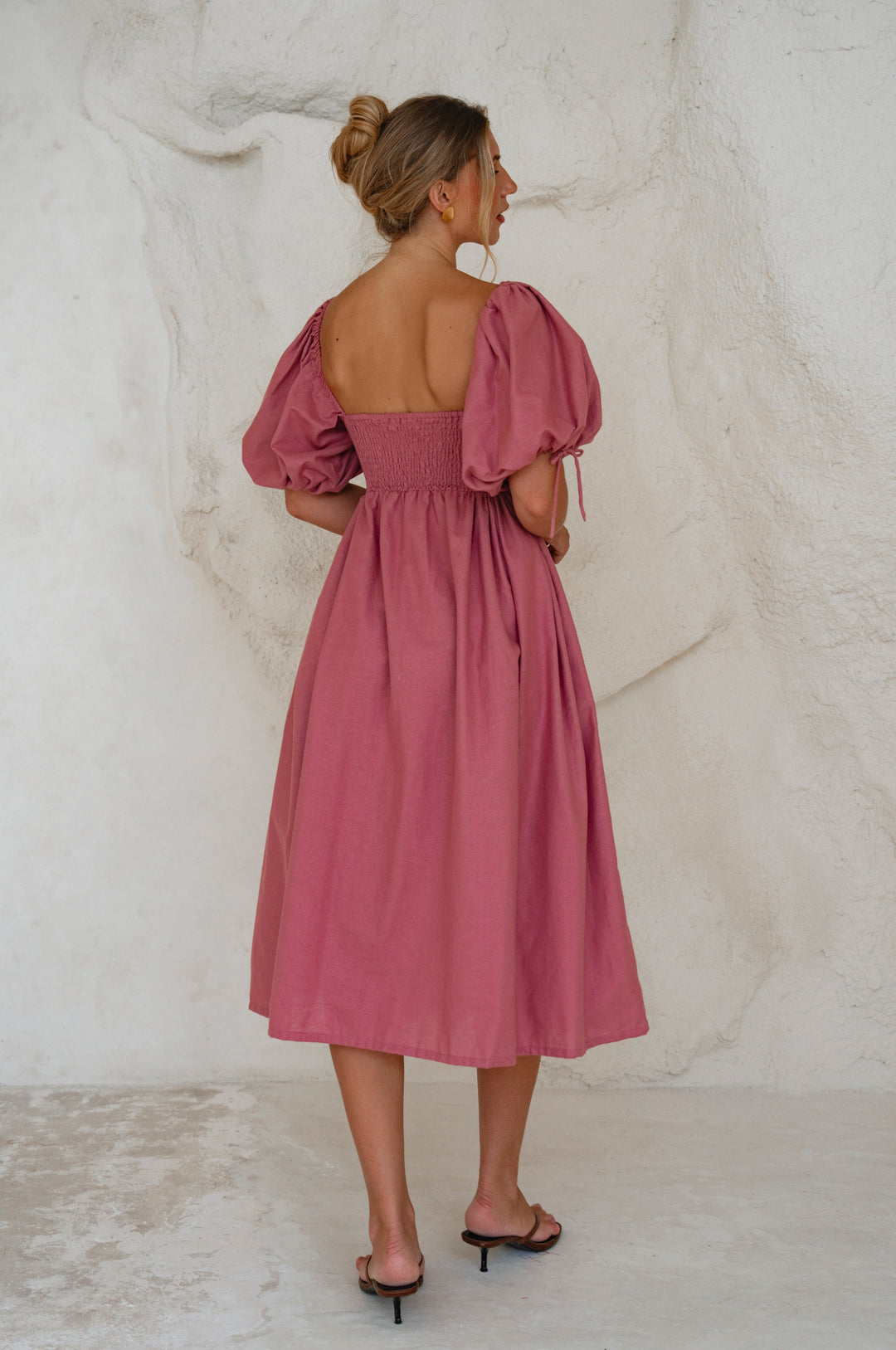 Atrani Puff Sleeve Dress by Bali Lane