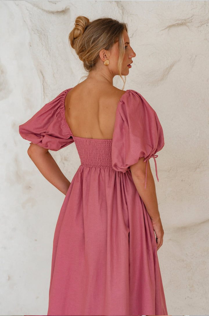 Atrani Puff Sleeve Dress by Bali Lane