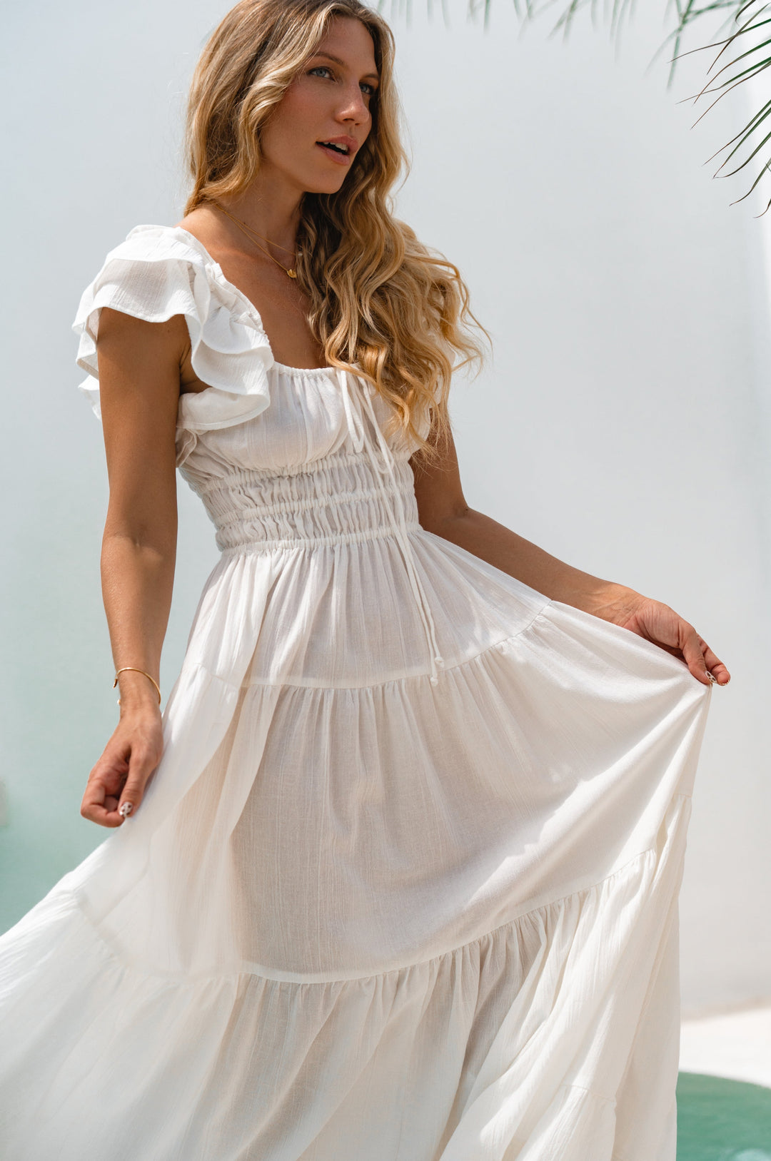 Aura Ruffled Maxi Dress by Bali ELF