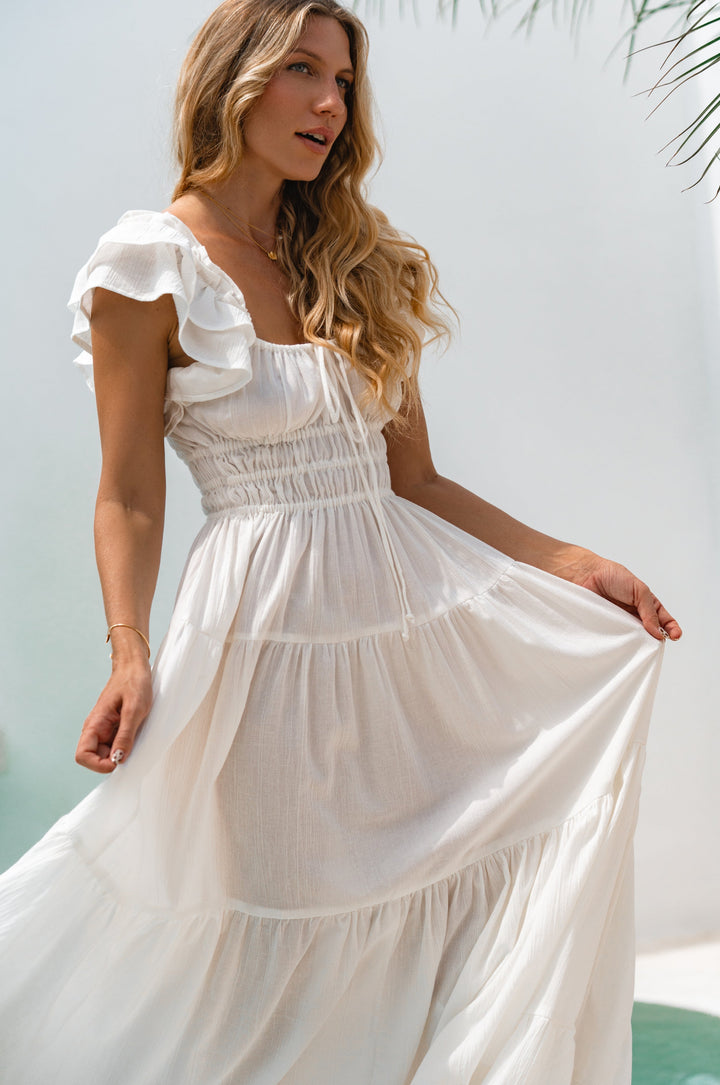 Aura Ruffled Maxi Dress by Bali ELF