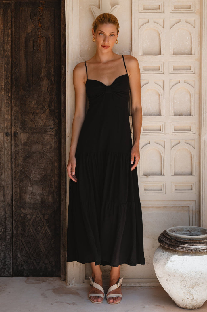 Aurelia Linen Maxi Dress by Bali Lane