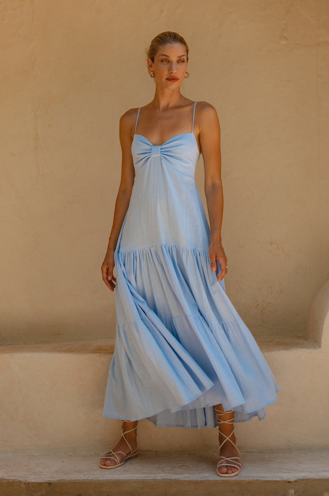 Aurelia Linen Maxi Dress by Bali Lane