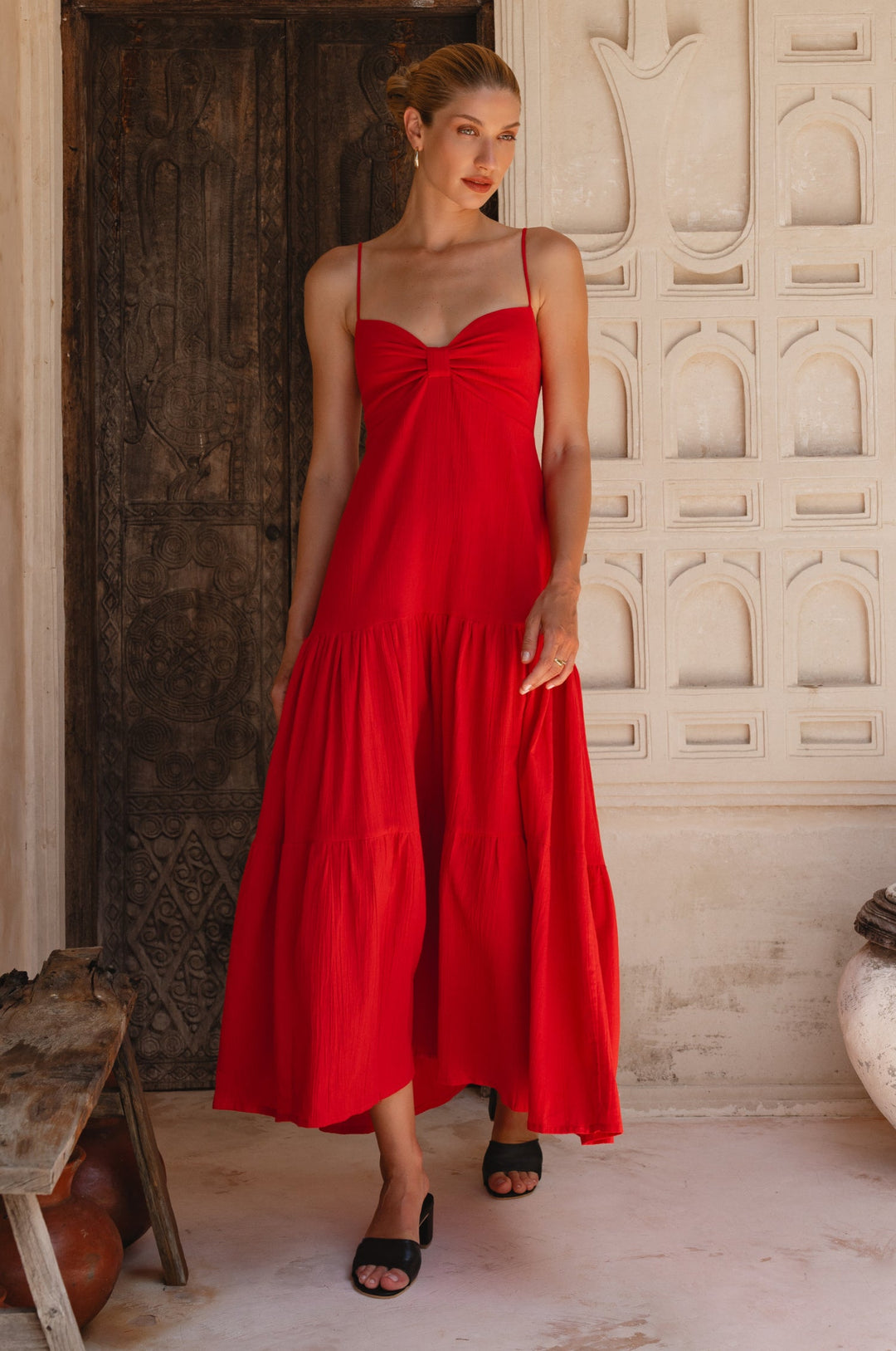 Aurelia Linen Maxi Dress by Bali Lane