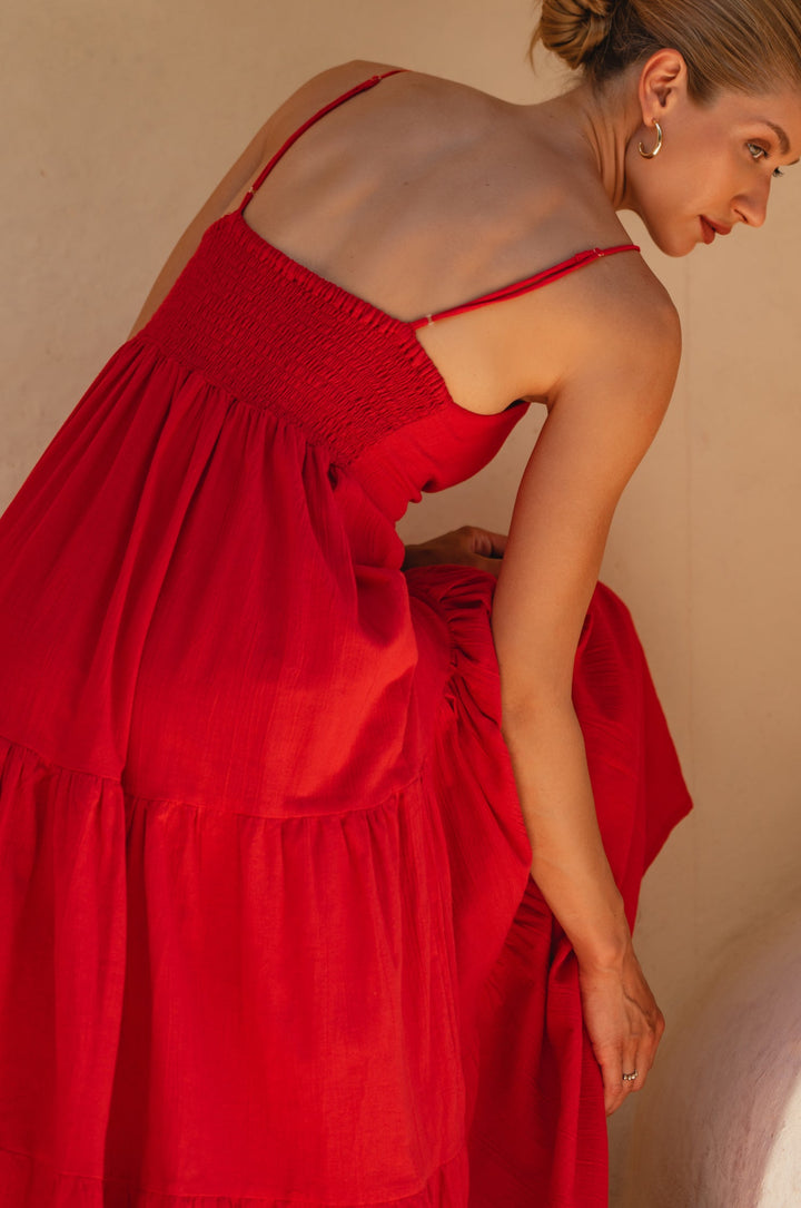 Aurelia Linen Maxi Dress by Bali Lane