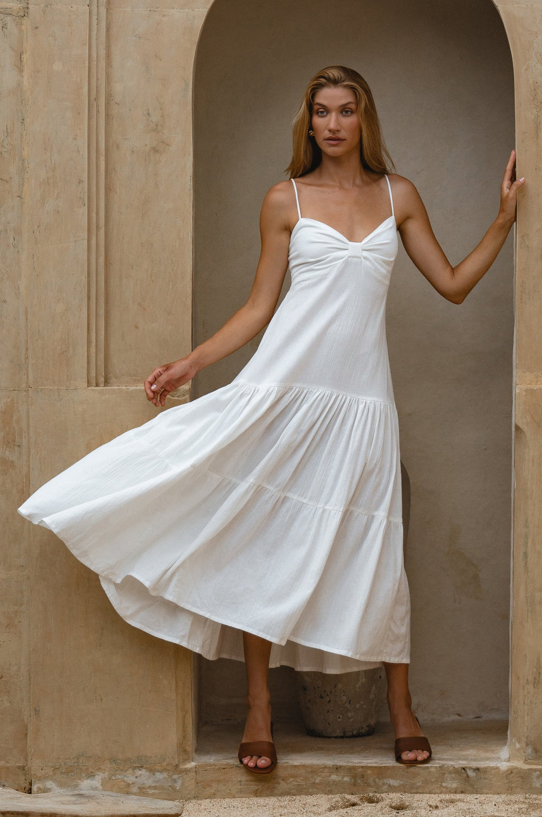 Aurelia Linen Maxi Dress by Bali Lane