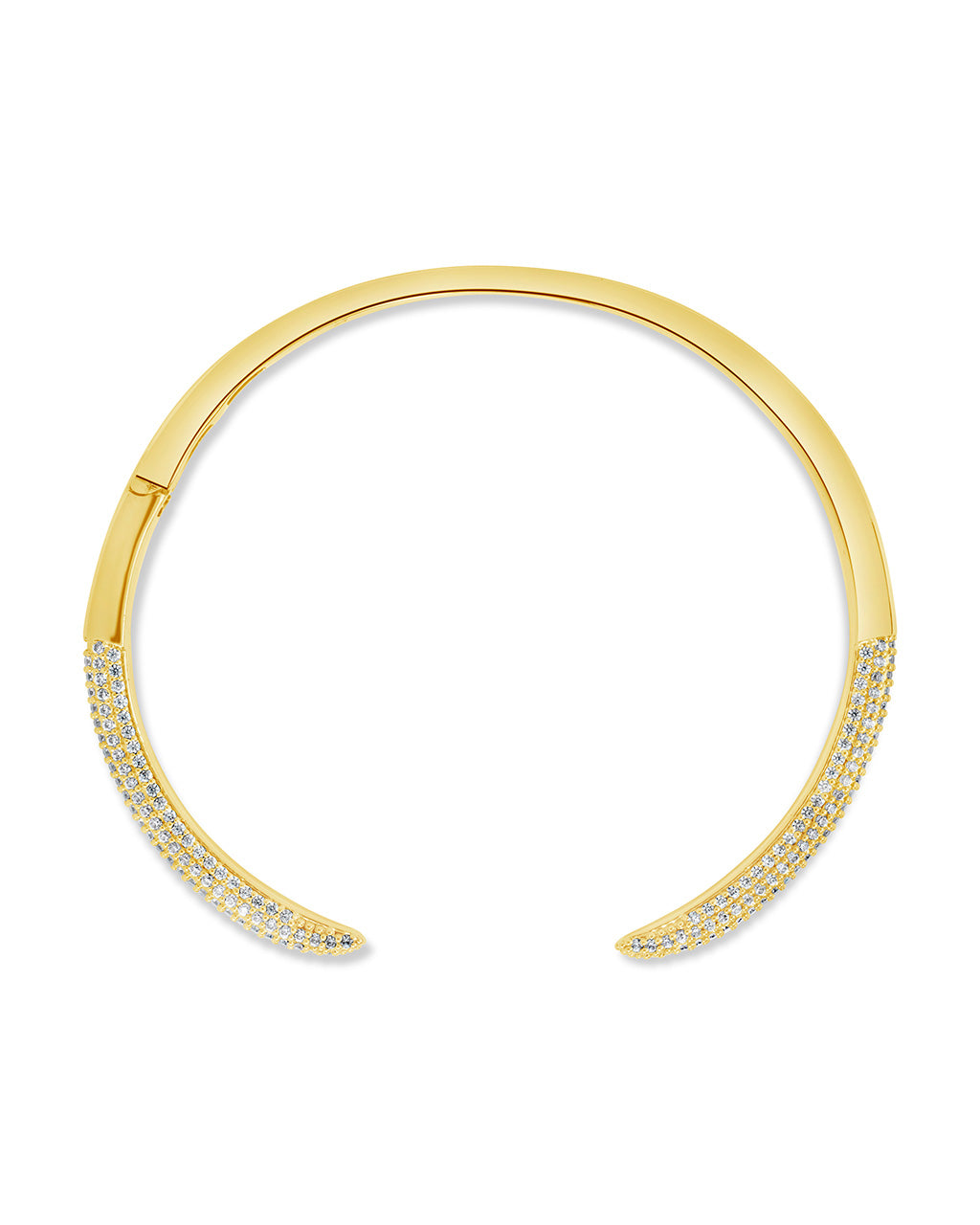 CZ Open Spike Cuff Bracelet by Sterling Forever