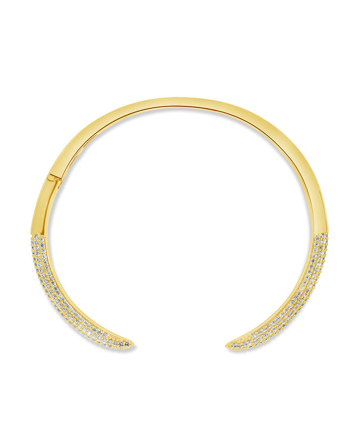 CZ Open Spike Cuff Bracelet by Sterling Forever