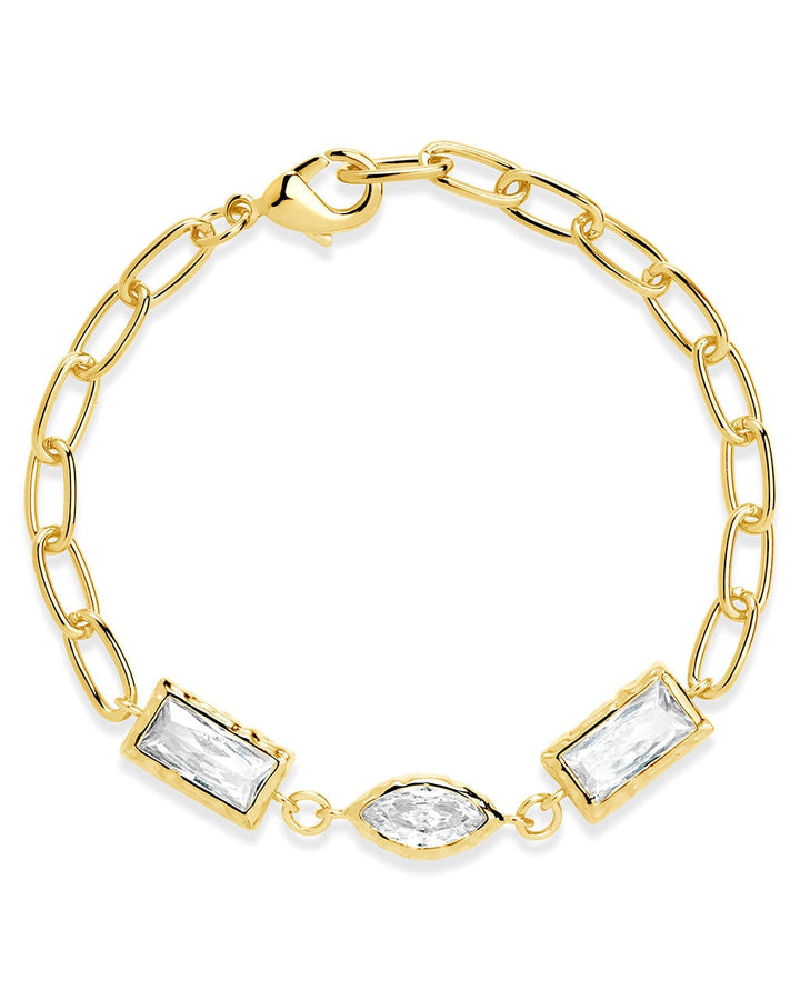 Tate CZ Chain Bracelet by Sterling Forever