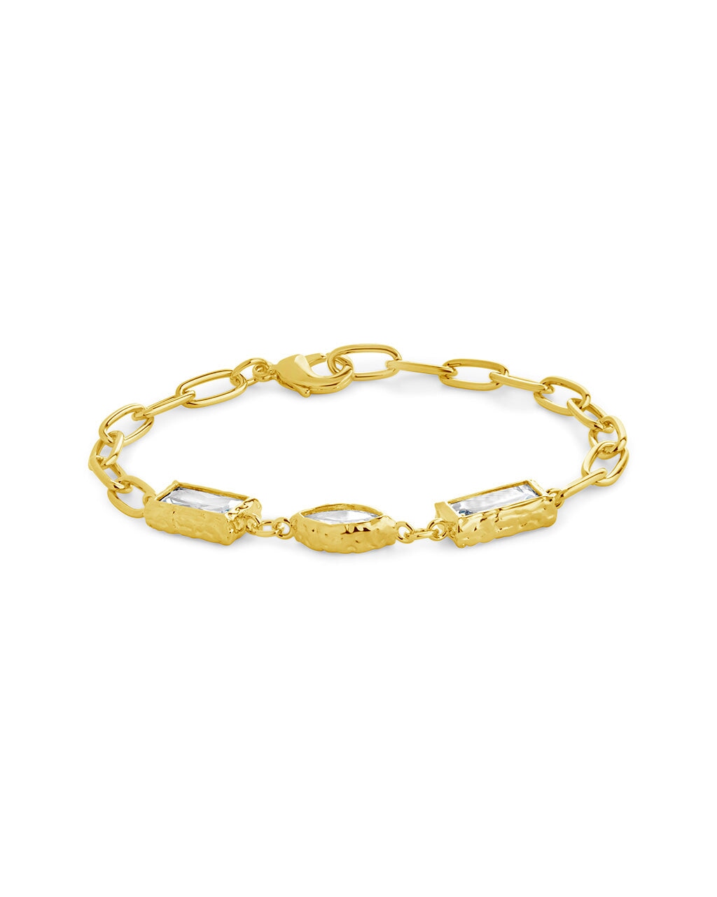 Tate CZ Chain Bracelet by Sterling Forever