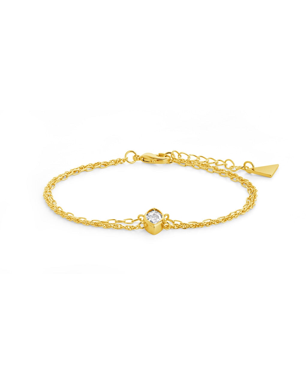Karlie CZ & Layered Chain Bracelet by Sterling Forever