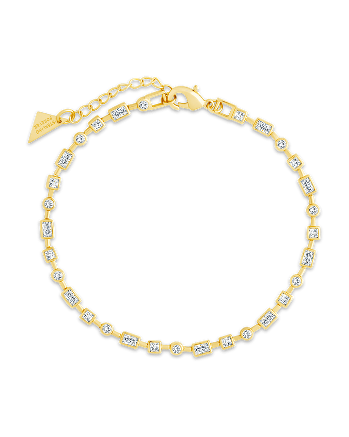 Camden CZ Staggered Tennis Bracelet