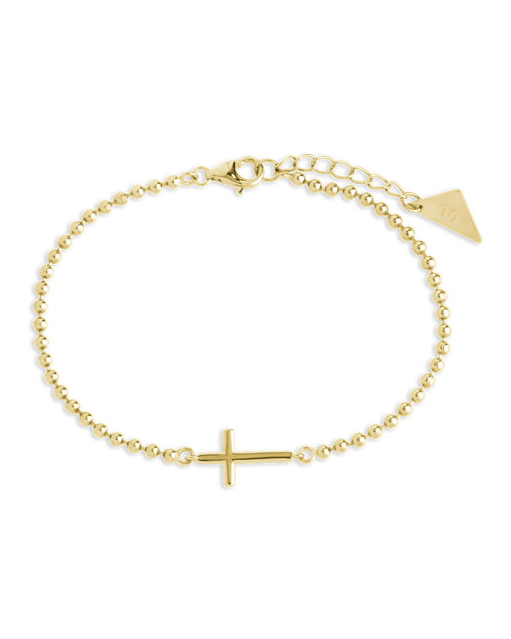 Kelsey Beaded Cross Bracelet