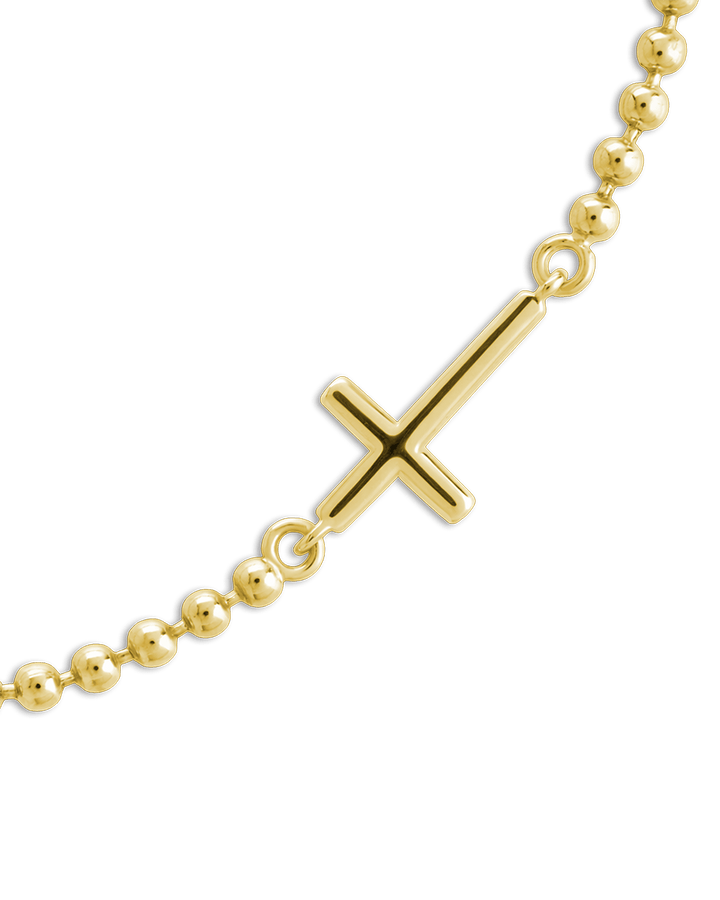 Kelsey Beaded Cross Bracelet