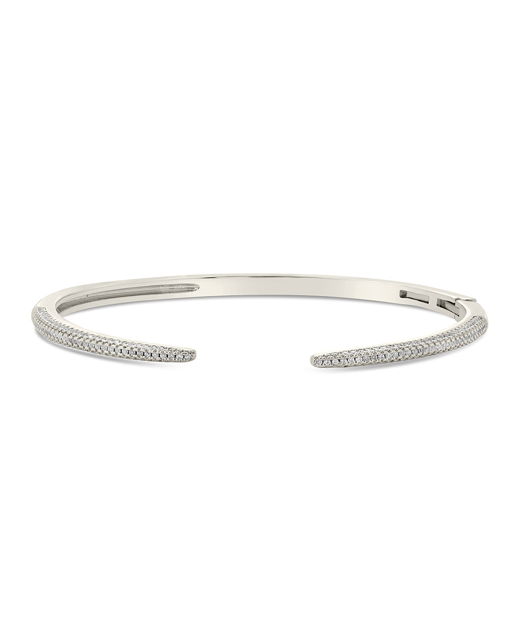 CZ Open Spike Cuff Bracelet by Sterling Forever