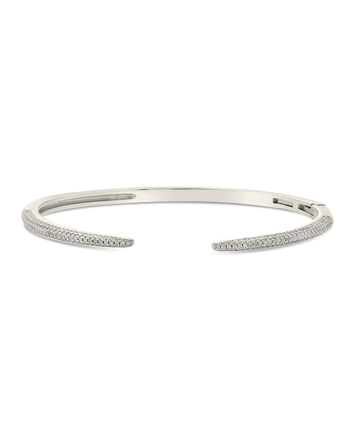 CZ Open Spike Cuff Bracelet by Sterling Forever