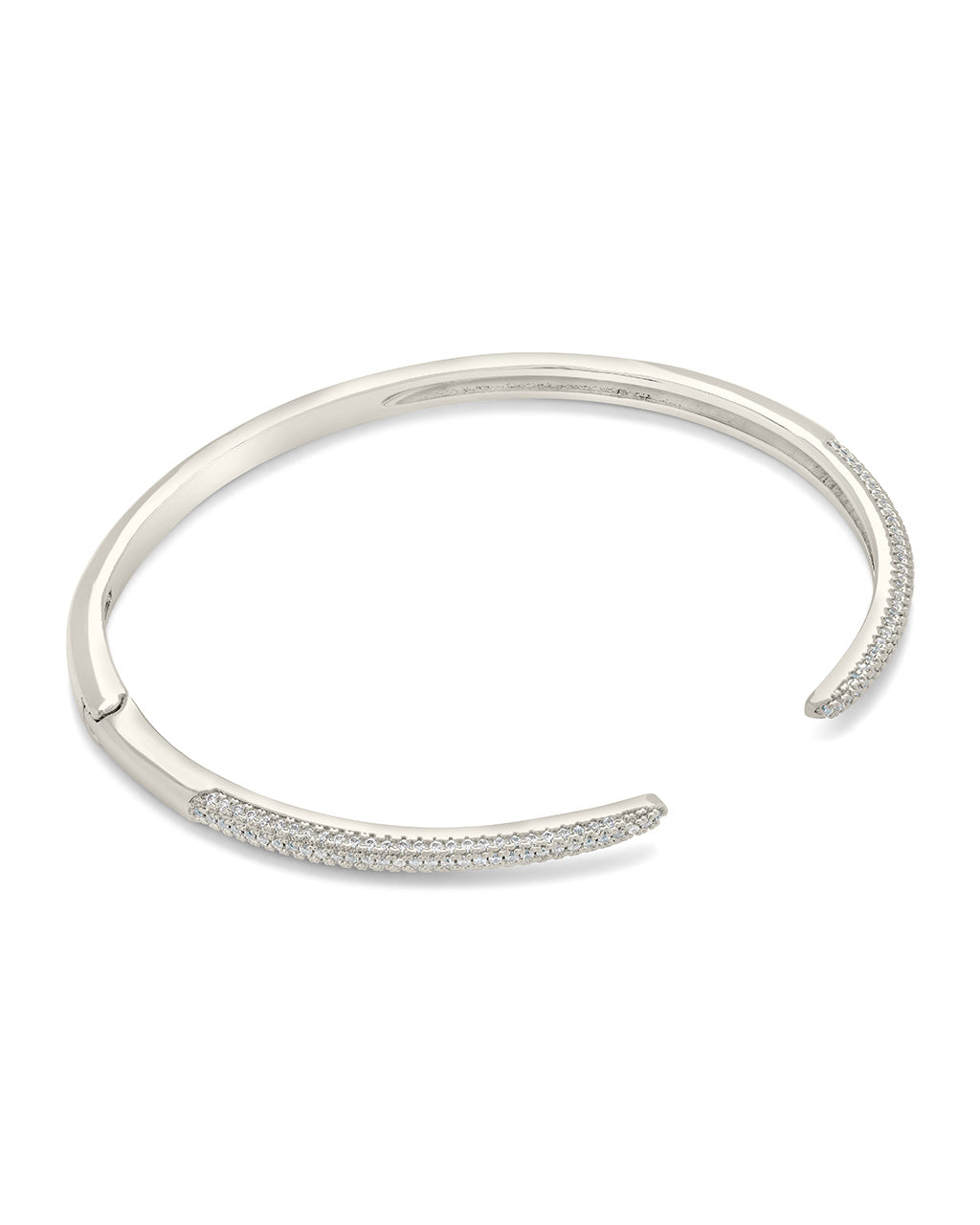 CZ Open Spike Cuff Bracelet by Sterling Forever