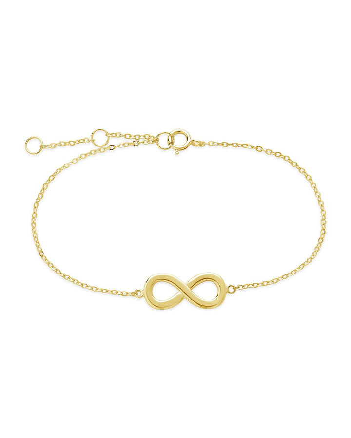 Sterling Silver Delicate Infinity Bracelet by Sterling Forever