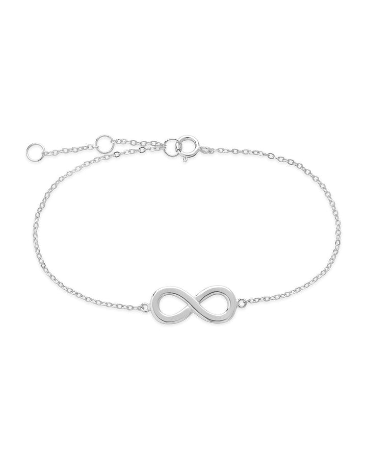Sterling Silver Delicate Infinity Bracelet by Sterling Forever