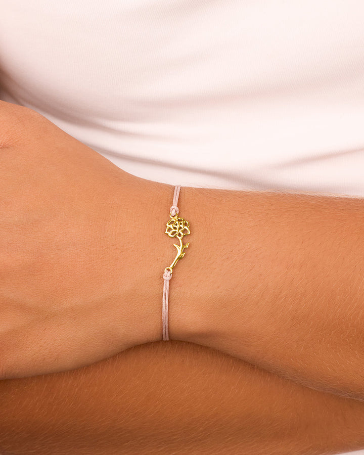 Birth Flower Bolo Bracelet