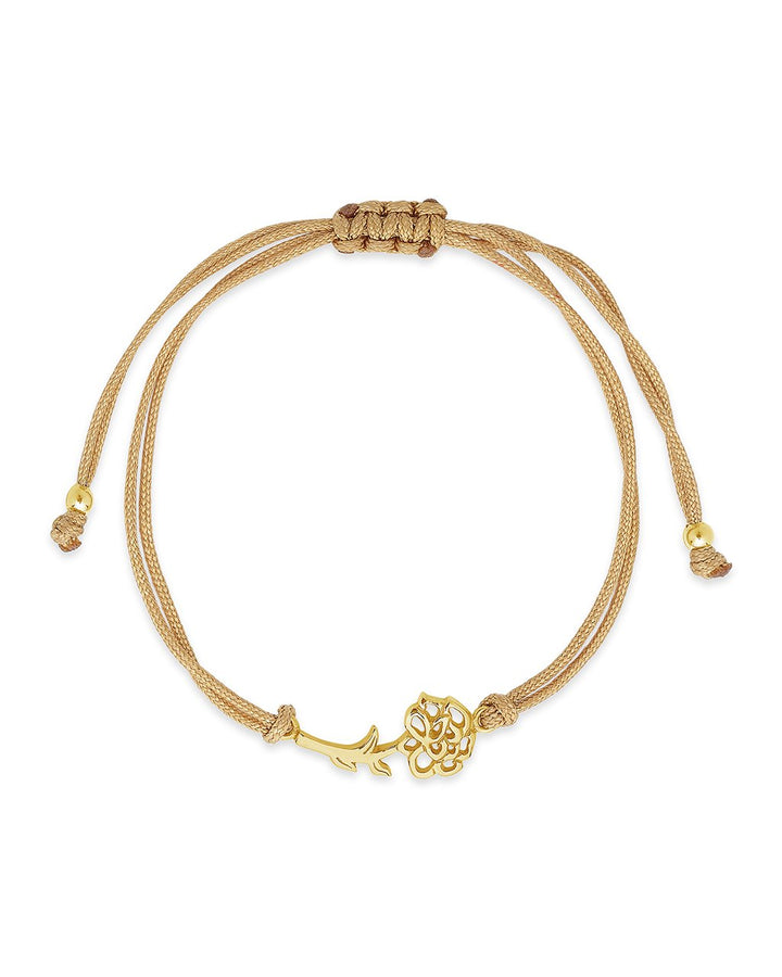 Birth Flower Bolo Bracelet