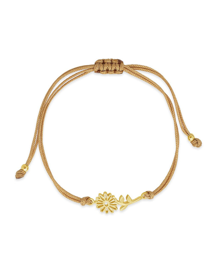 Birth Flower Bolo Bracelet