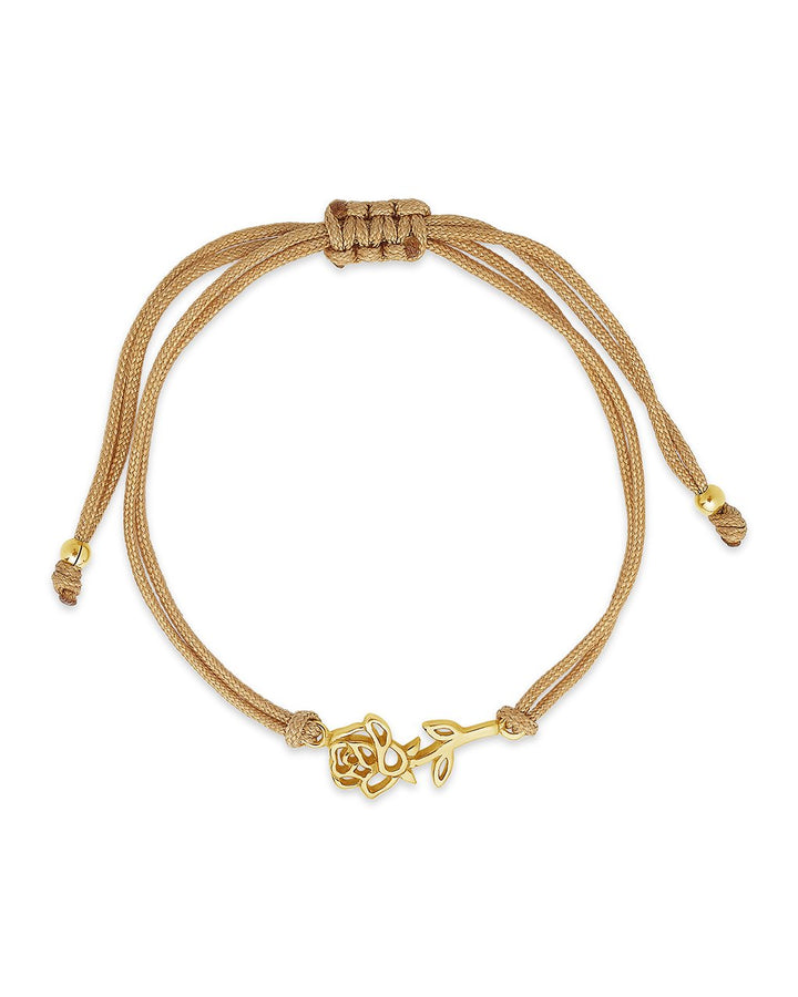 Birth Flower Bolo Bracelet