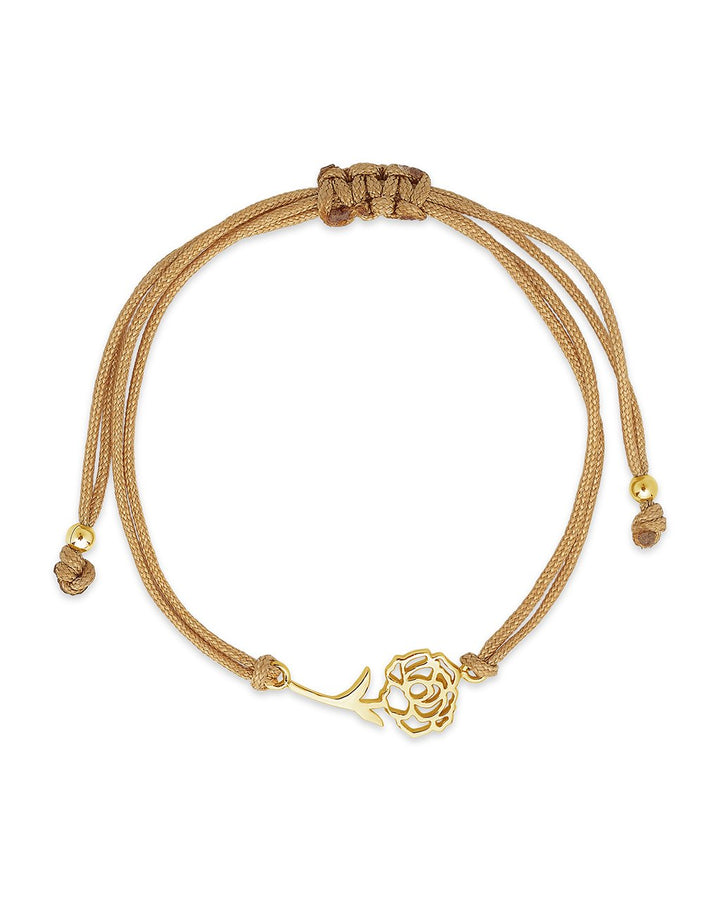 Birth Flower Bolo Bracelet