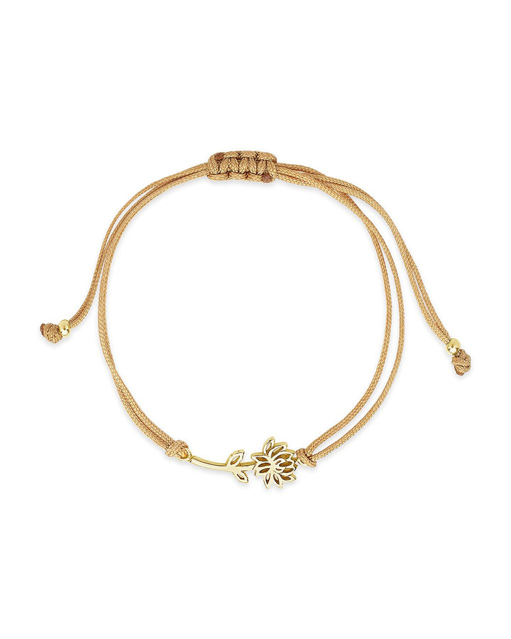 Birth Flower Bolo Bracelet