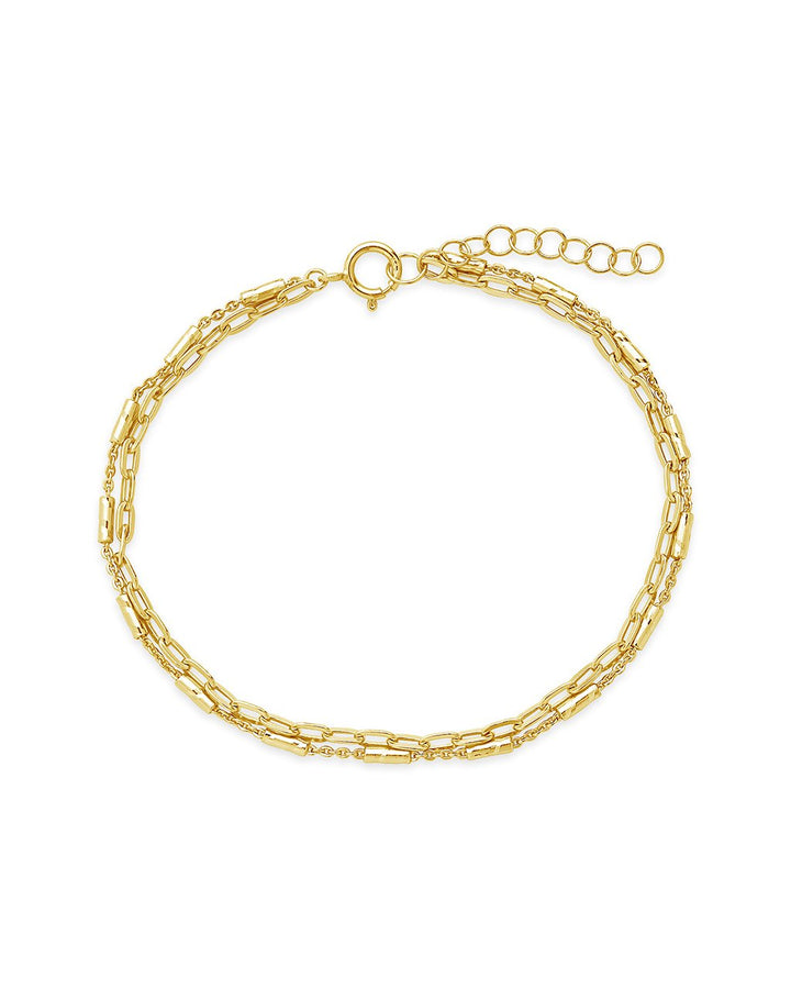 Delicate 2 Layer Chain Bracelet