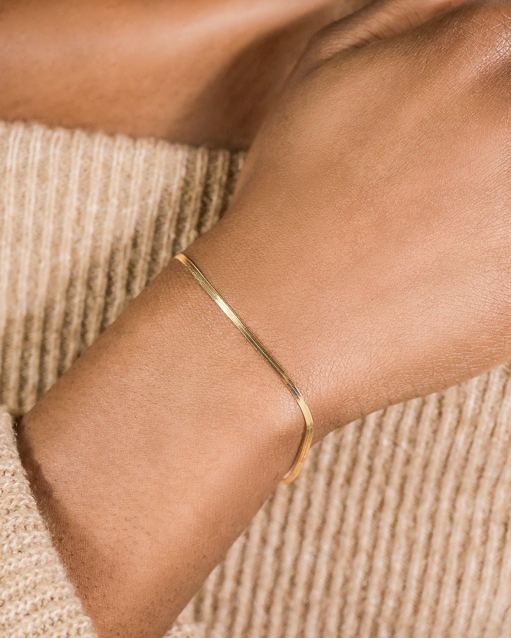 Herringbone Chain Bracelet
