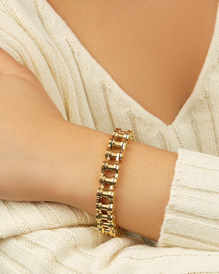 Bolt Watch Band Chain Bracelet by Sterling Forever