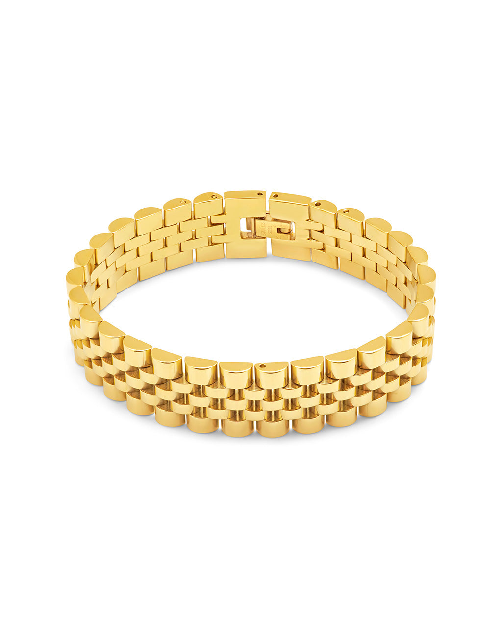 Chunky Watch Band Chain Bracelet by Sterling Forever