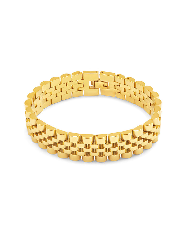 Chunky Watch Band Chain Bracelet by Sterling Forever