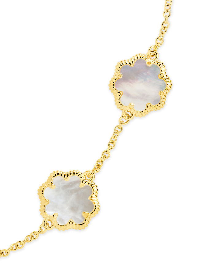 Rose Petal Station Bracelet by Sterling Forever