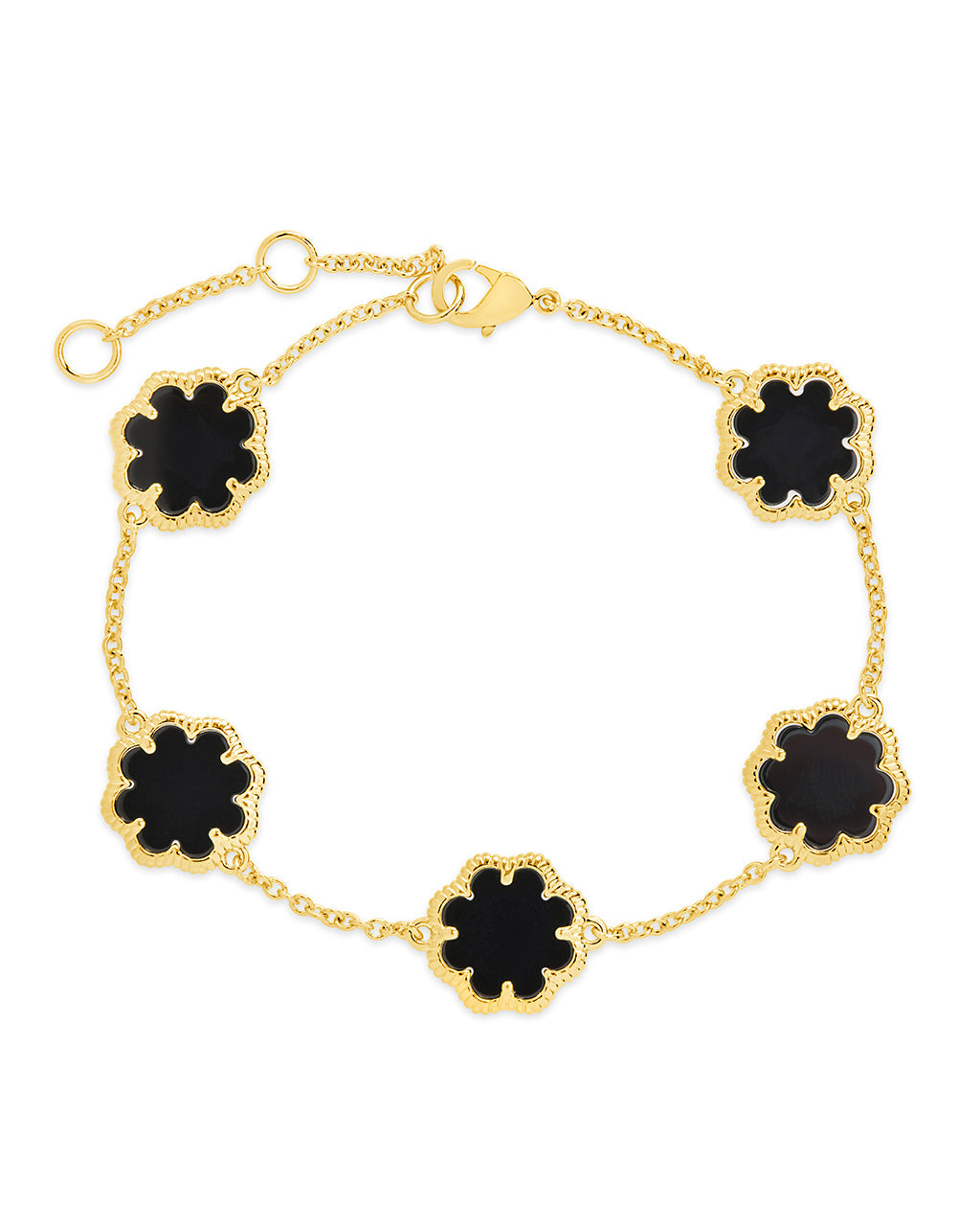 Rose Petal Station Bracelet by Sterling Forever