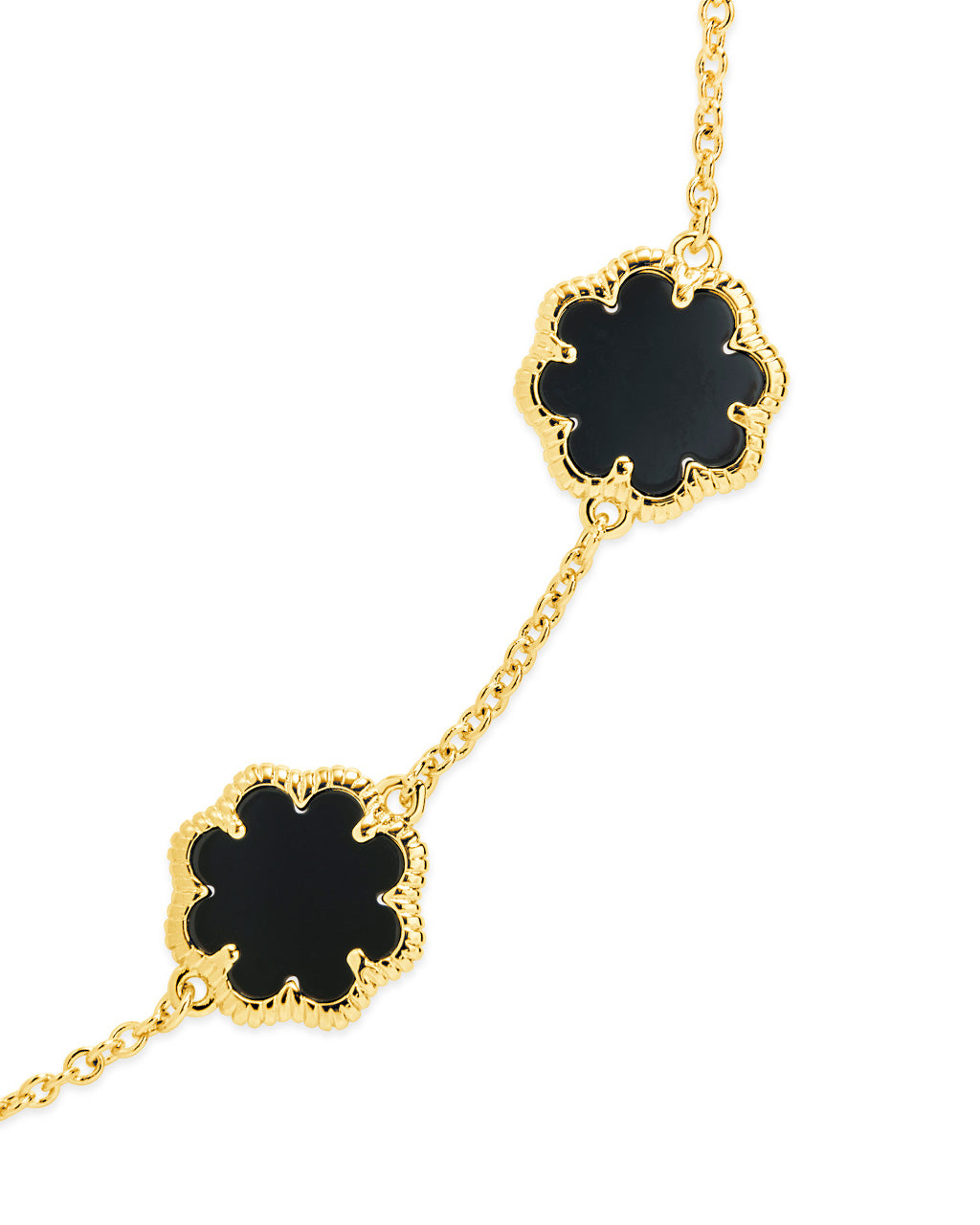 Rose Petal Station Bracelet by Sterling Forever