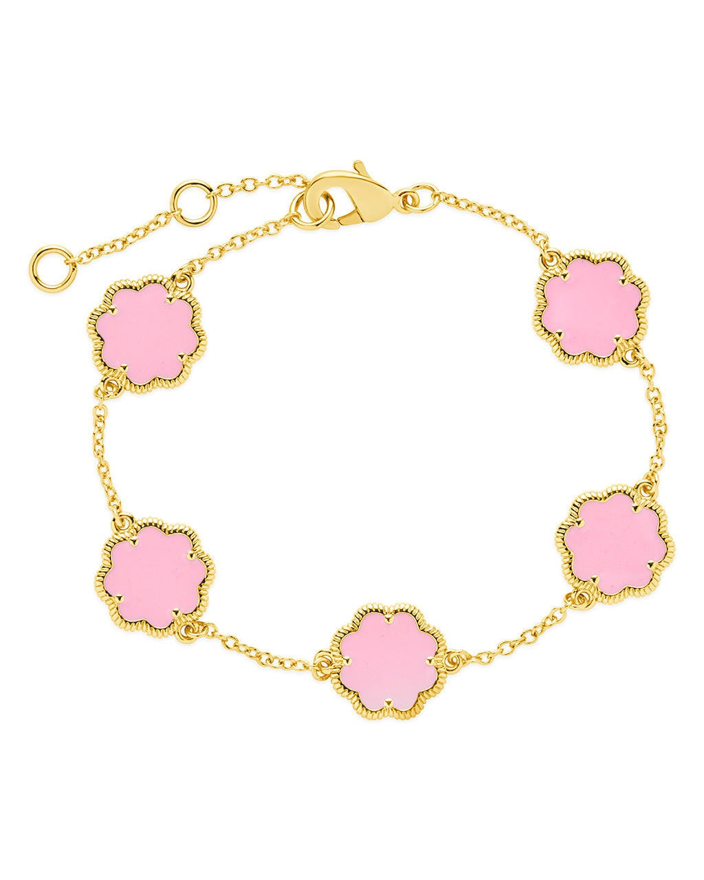 Rose Petal Station Bracelet by Sterling Forever