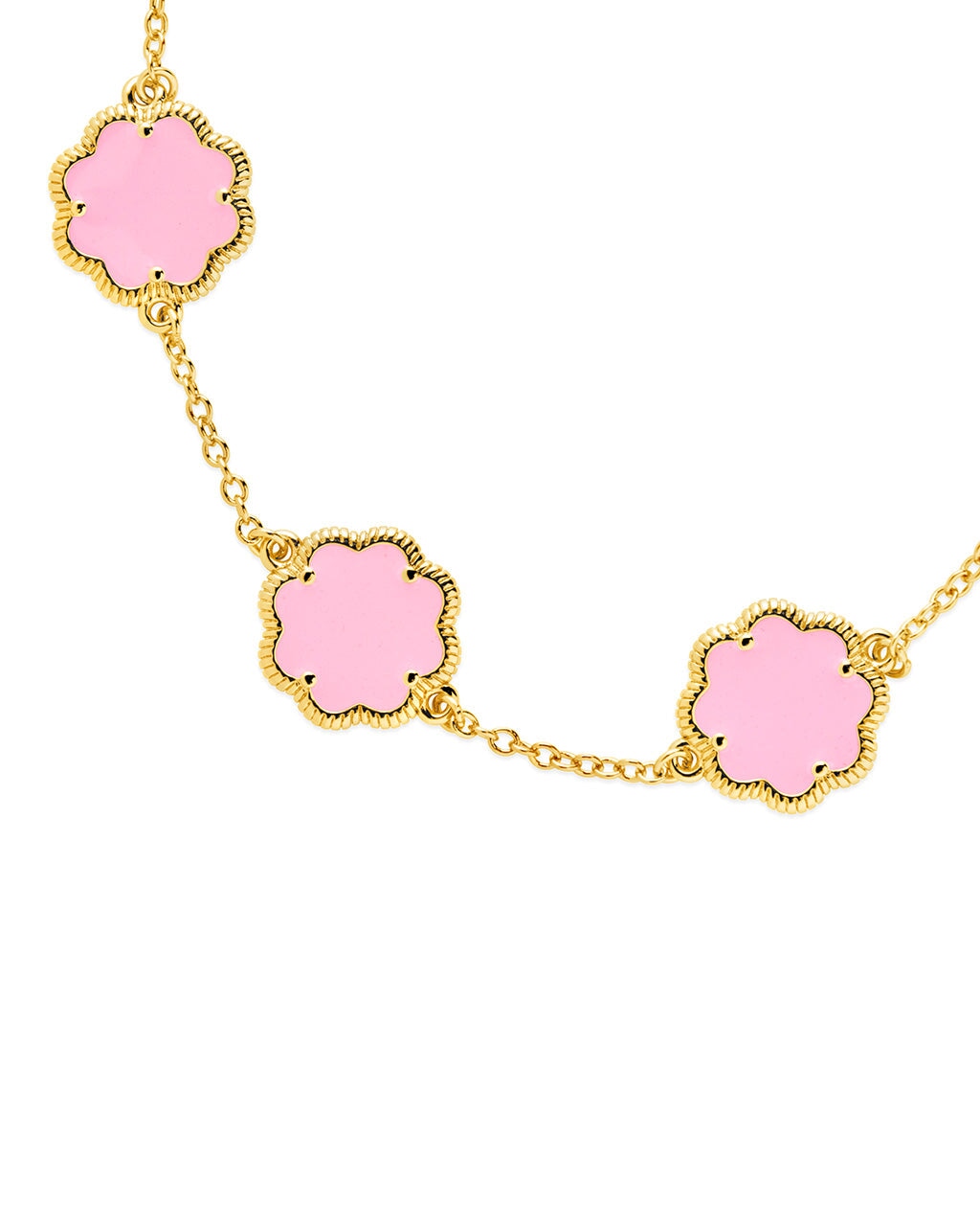 Rose Petal Station Bracelet by Sterling Forever