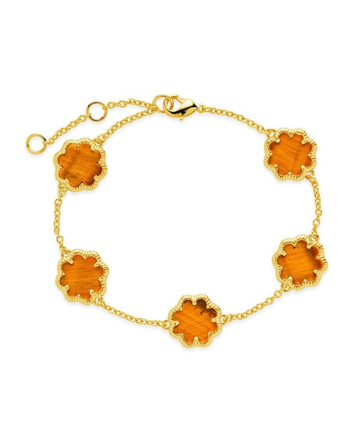 Rose Petal Station Bracelet by Sterling Forever