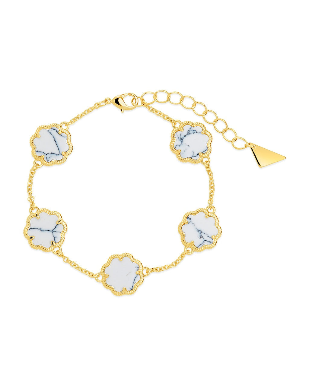 Rose Petal Station Bracelet by Sterling Forever