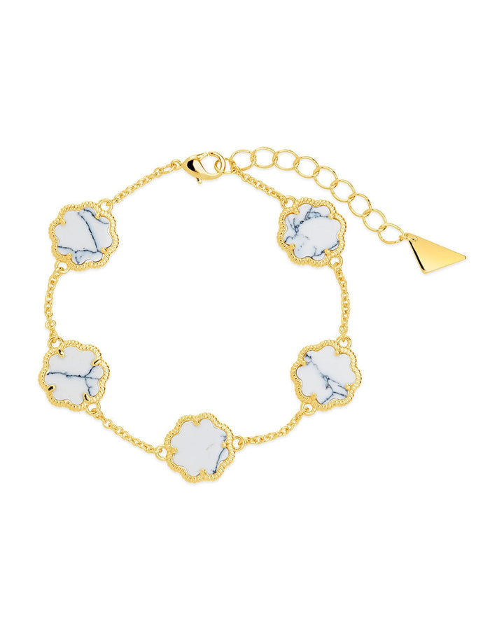 Rose Petal Station Bracelet by Sterling Forever
