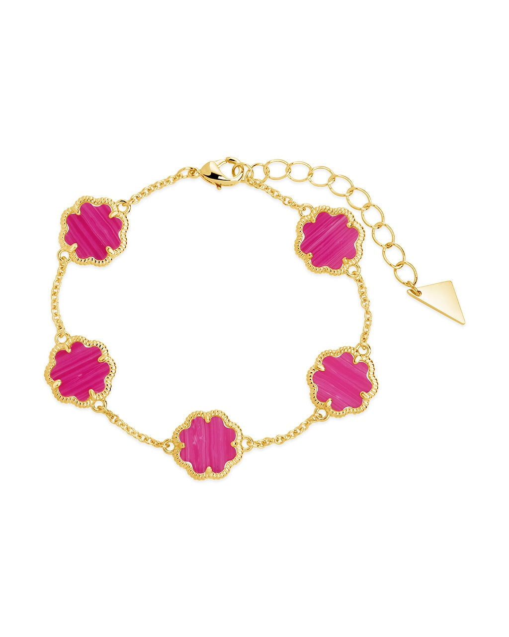 Rose Petal Station Bracelet by Sterling Forever